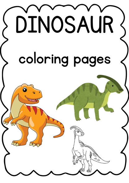 DINOSAUR Coloring Pages - GlowEbook