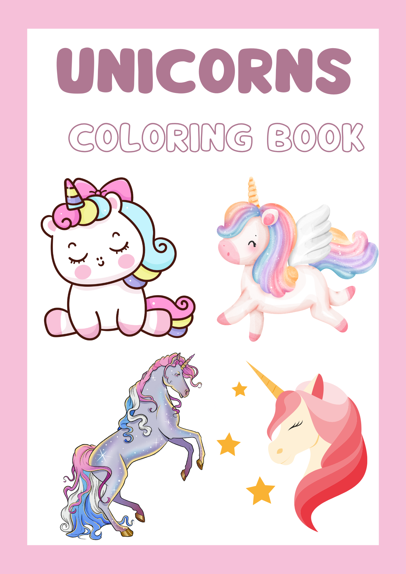 Unicorns Coloring eBook