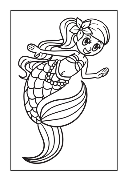 Mermaids Coloring eBook