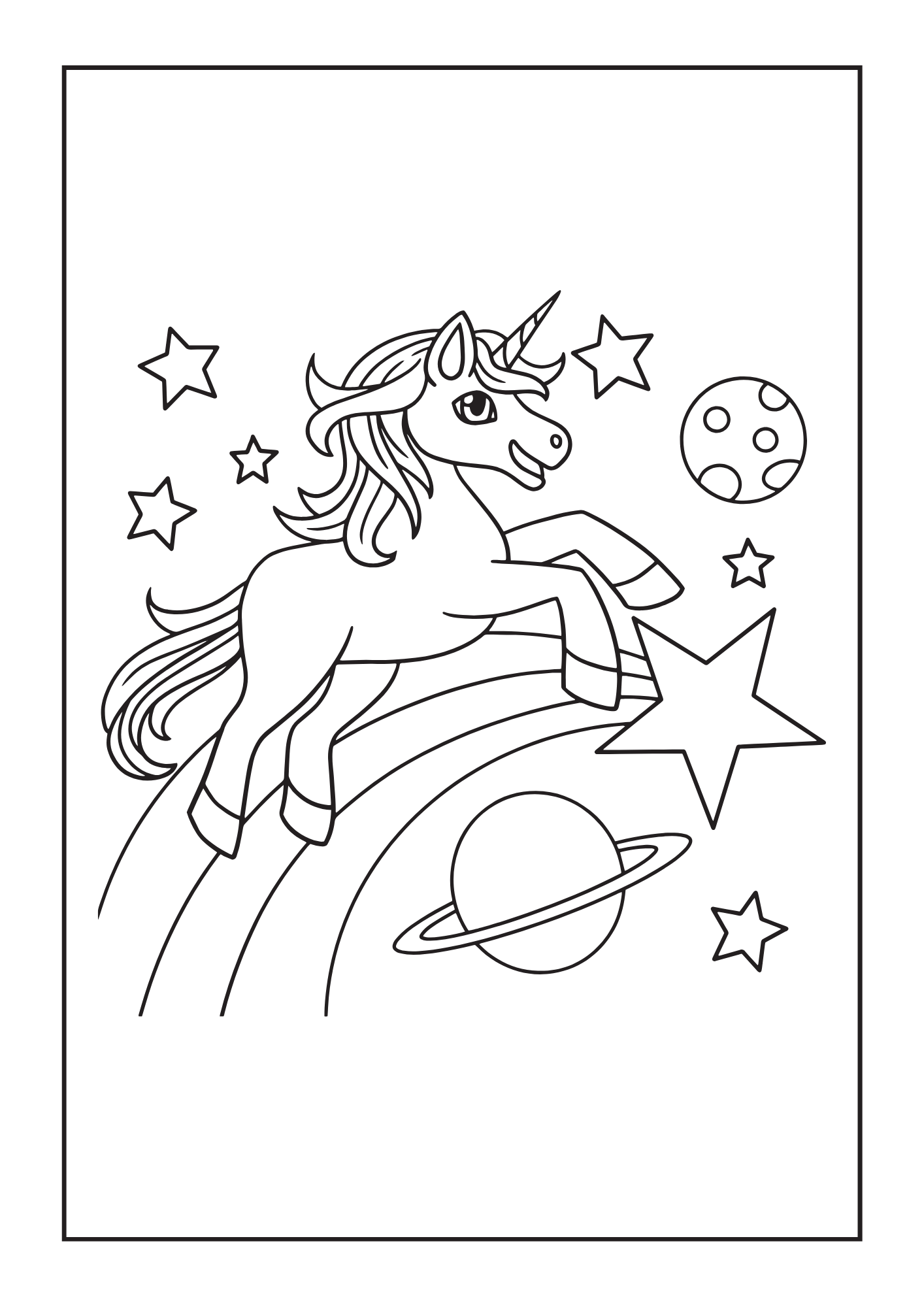 Unicorns Coloring eBook