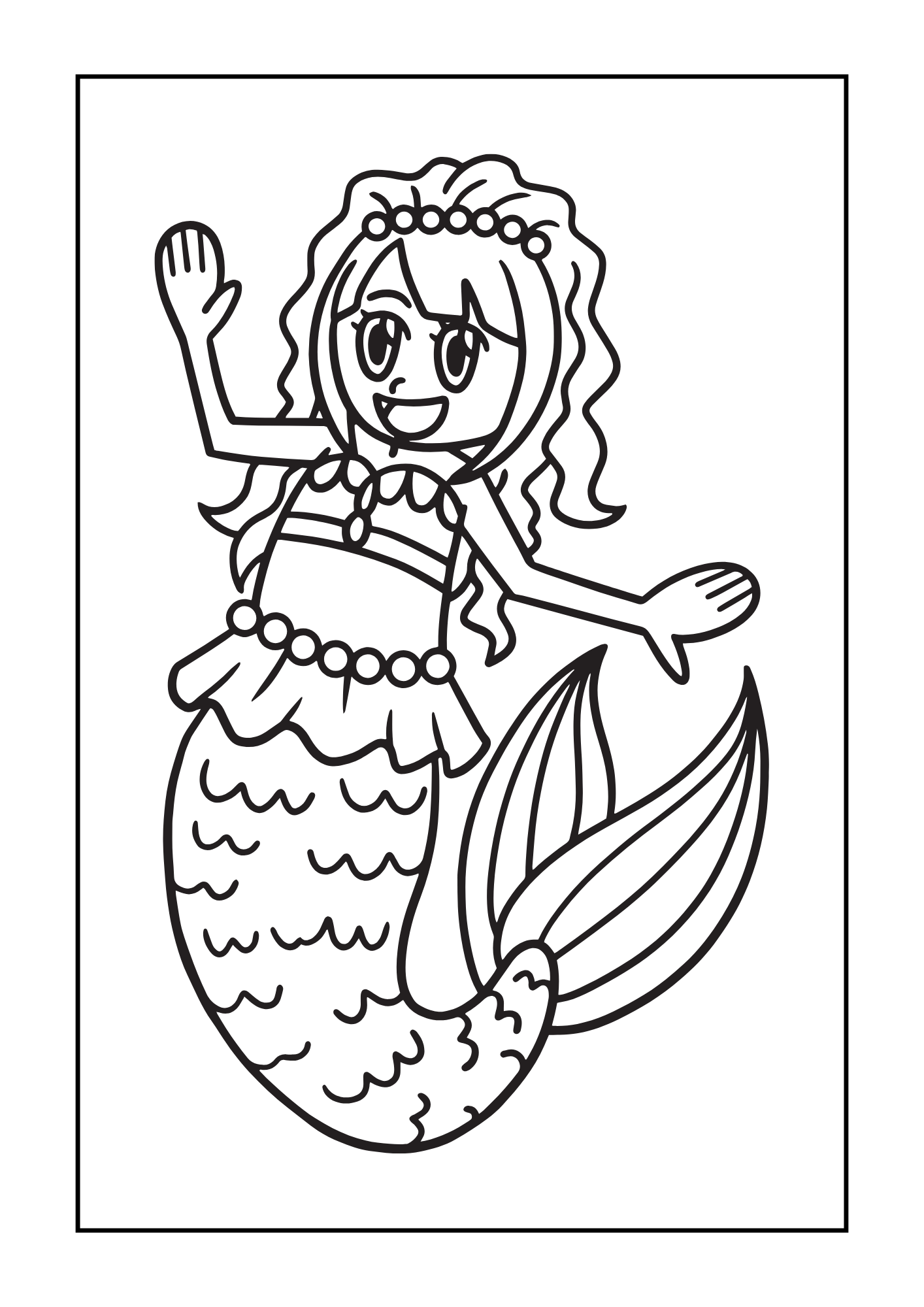 Mermaids Coloring eBook