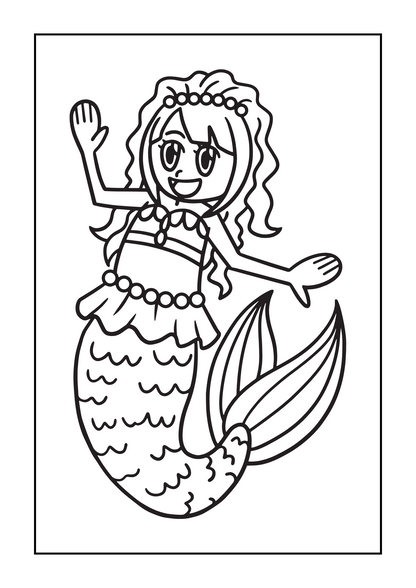 Mermaids Coloring eBook