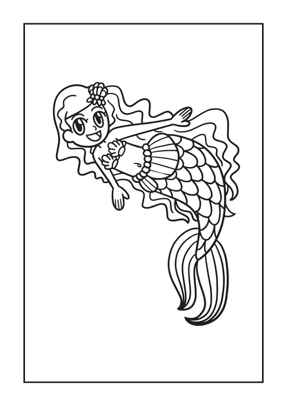 Mermaids Coloring eBook